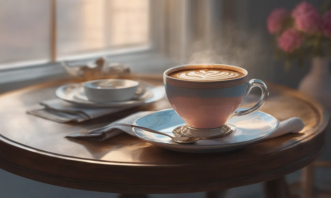 Coffee cup steam image used as input for generated video