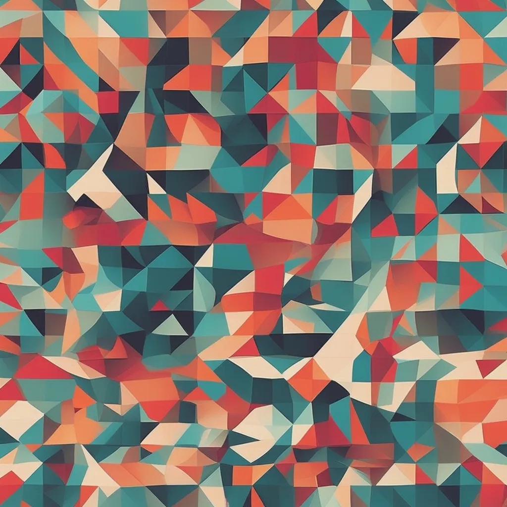 Geometric shapes reference image for generated sound output