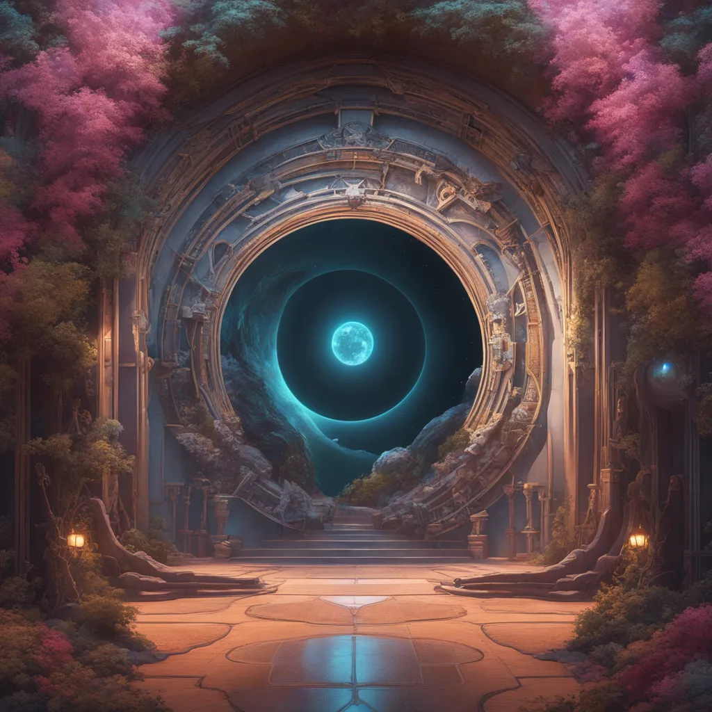 Portal opening fantasy image used for generated sound output