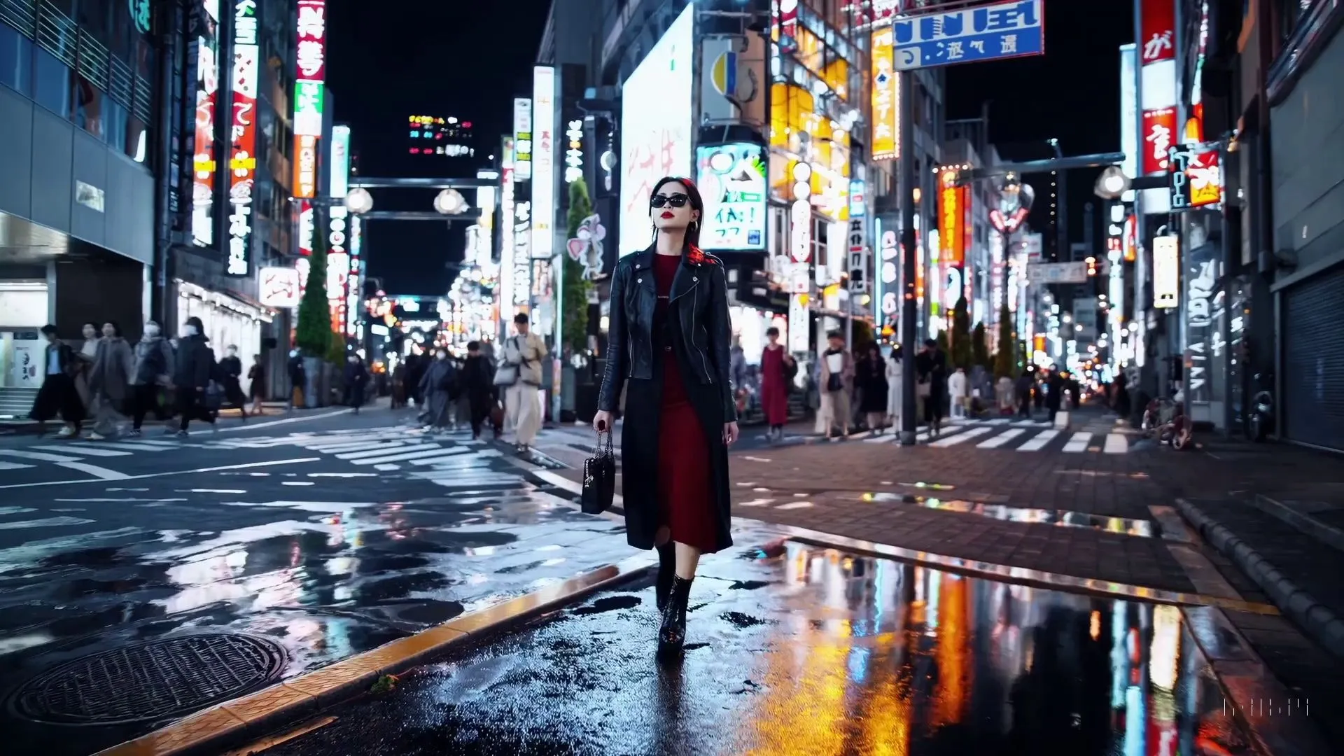 Video frame from Tokyo walk used for AI music generation