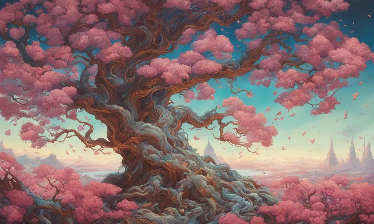 Tree in bloom used as input for image-to-video generation output