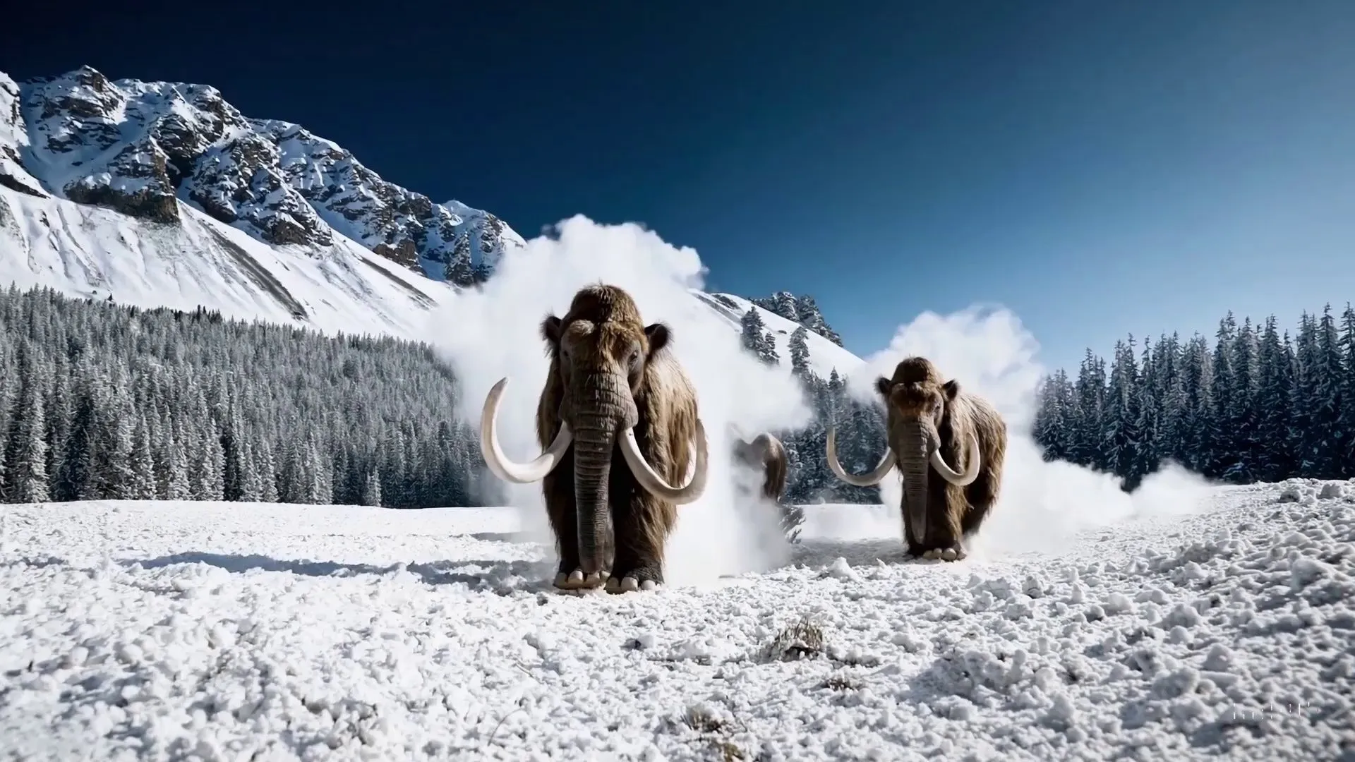 Woolly mammoth frame used for AI music generation